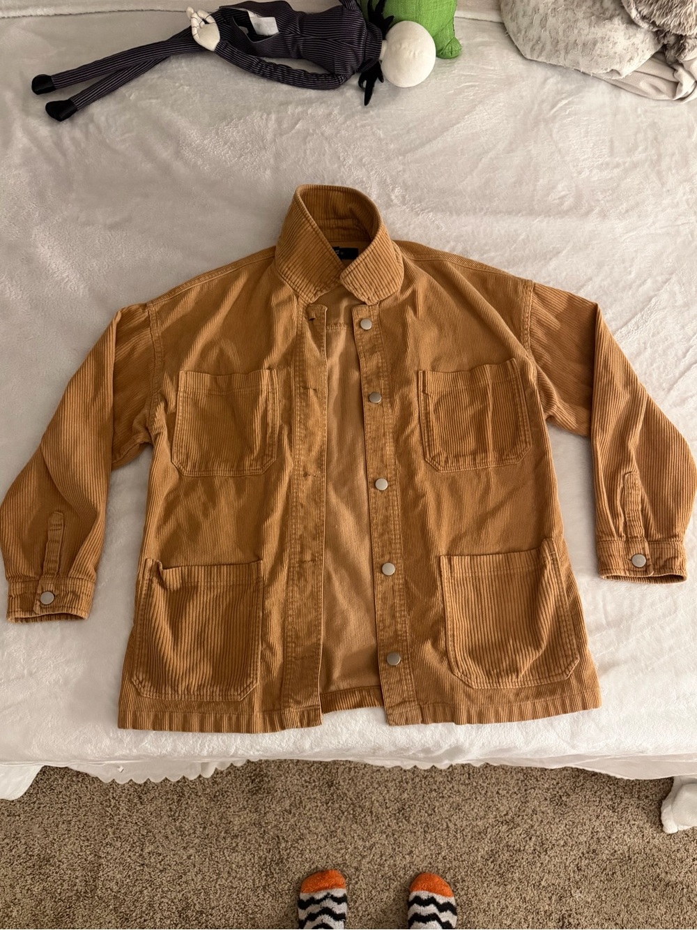Corduroy Button-Up Jacket